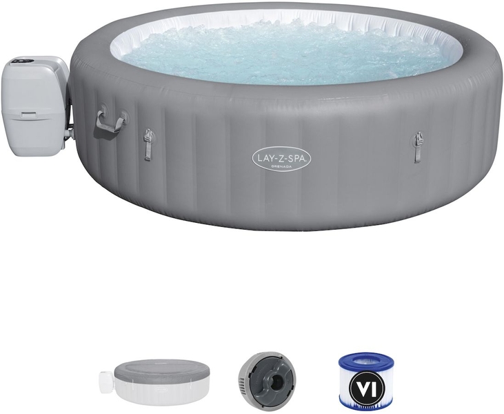 Lay-Z-Spa Grenada AirJet opblaasbare spa - 8 persoons - met accessoires