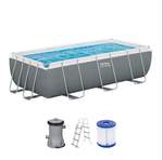 Bestway Power Steel zwembad - 404 x 201 x 100 cm - met filterpomp en accessoires