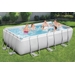 Bestway Power Steel Rectangular zwembad - 404 x 201 x 100 cm - set