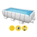 Bestway Power Steel Rectangular zwembad - 412 x 201 x 122 cm - met zandfilterpomp en accessoires