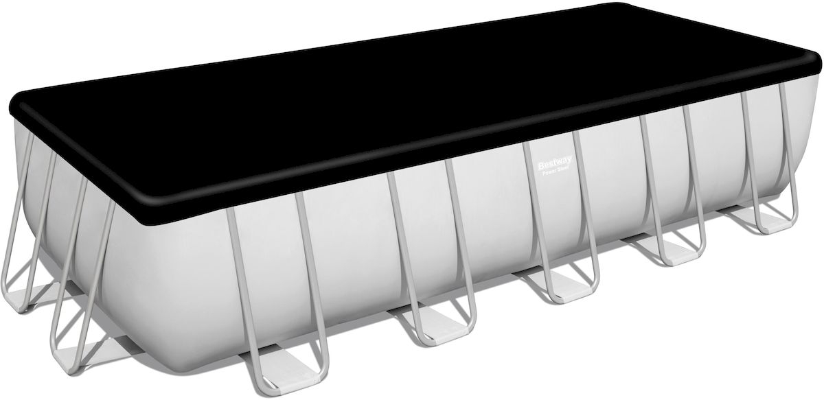 Bestway Power Steel Rectangular zwembad - 640 x 274 x 132 cm - set  - met afdekhoes