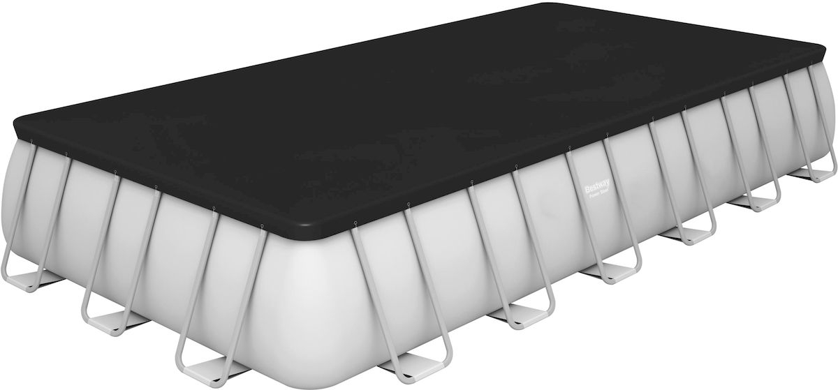 Bestway Power Steel Rectangular zwembad - 732 x 366 x 132 cm - set  - met afdekhoes