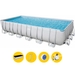 Bestway Power Steel Rectangular zwembad - 732 x 366 x 132 cm - met zandfilterpomp en accessoires