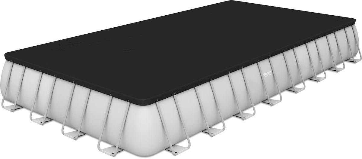 Bestway Power Steel Rectangular zwembad - 956 x 488 x 132 cm - set  - met afdekhoes