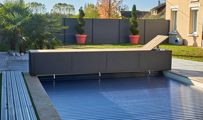 Banc Design automatisch oprolsysteem - tot 4 meter - Donkergrijs