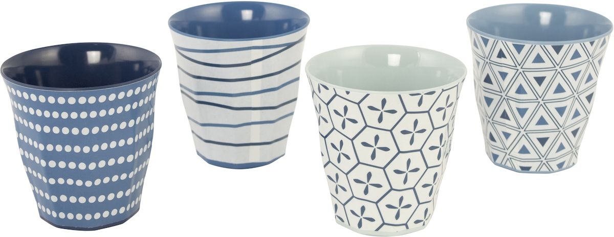 Bo-Camp Mix & Match melamine serviesset mokken