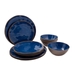 Bo-Camp Halo melamine serviesset - 12-delig - Blauw