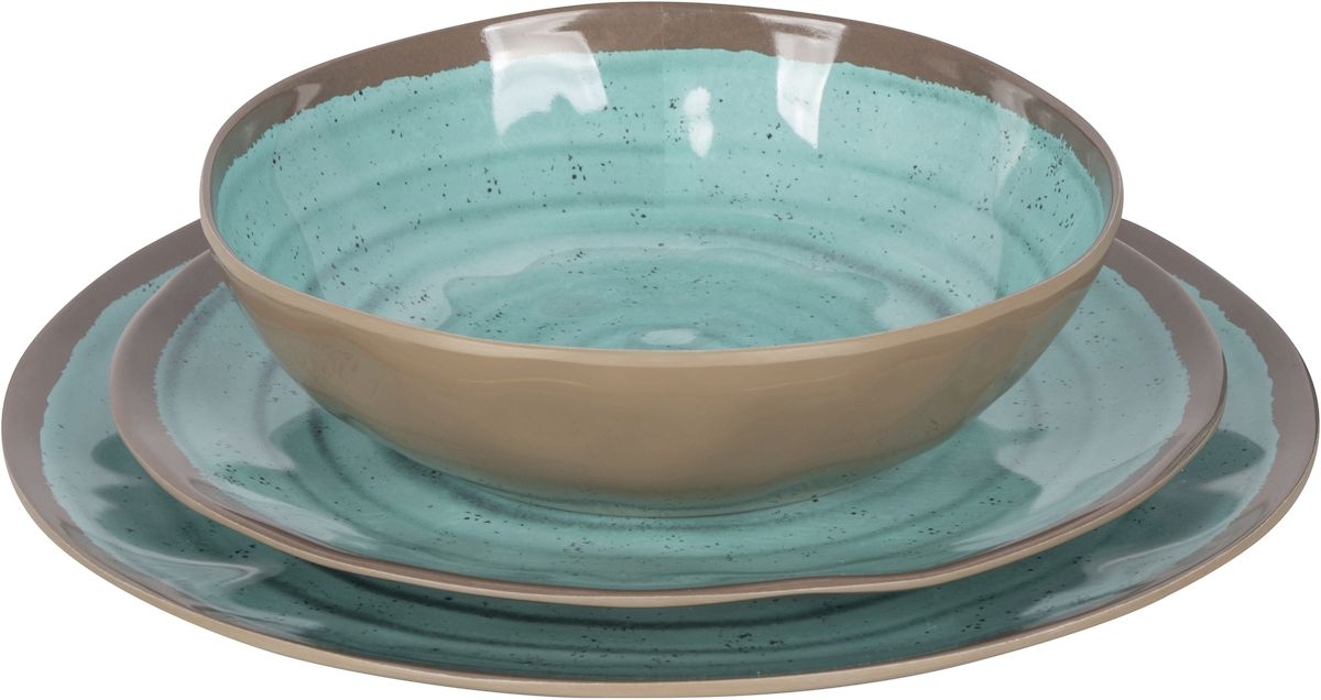 Bo-Camp Halo melamine serviesset Aqua 