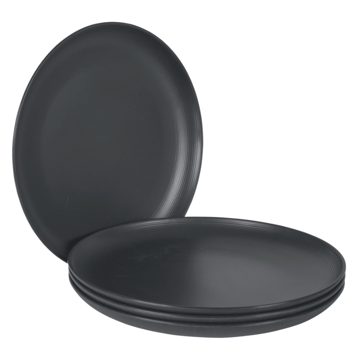 Bo-Camp Orville melamine serviesset - 16-delig - Antraciet