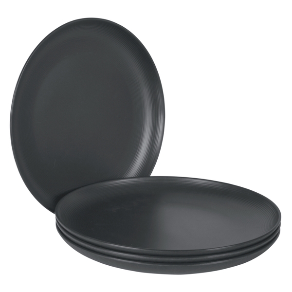 Bo-Camp Orville melamine serviesset - 16-delig - Antraciet