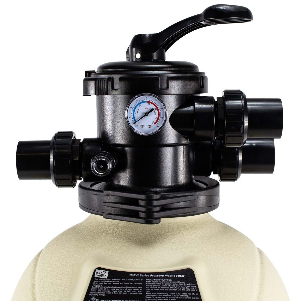 Mega MFV35 top mount zandfilter 30,9m³ 