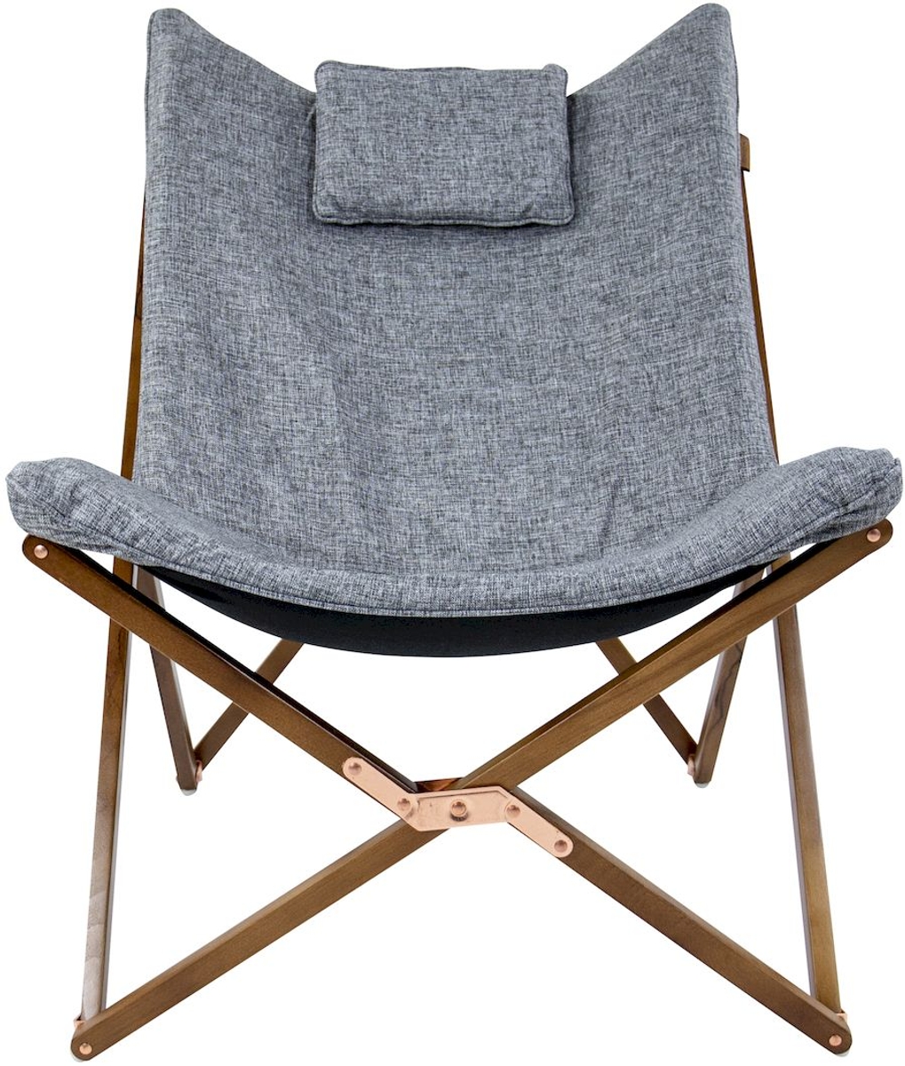 Bo-Camp Urban Outdoor Bloomsbury vlinderstoel - Grijs - M