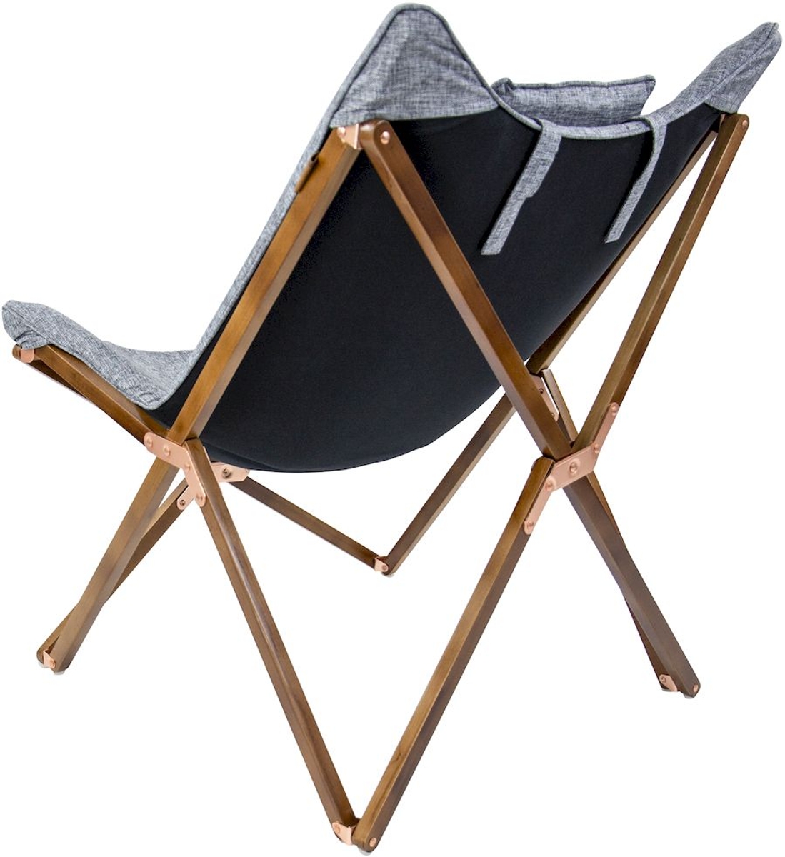 Bo-Camp Urban Outdoor Bloomsbury vlinderstoel - Grijs - M