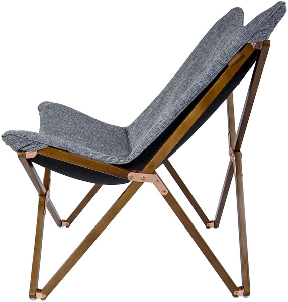 Bo-Camp Urban Outdoor Bloomsbury vlinderstoel - Grijs - M