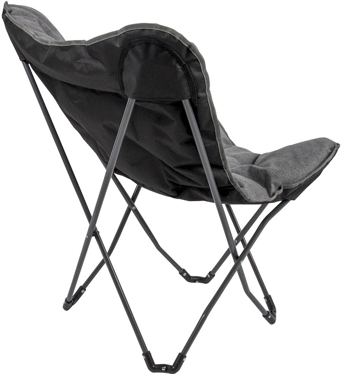 Bo-Camp Urban Outdoor Grainger vlinderstoel - grijs / zijkant