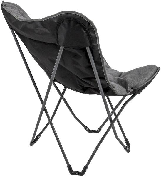 Bo-Camp Urban Outdoor Grainger vlinderstoel - grijs / zijkant