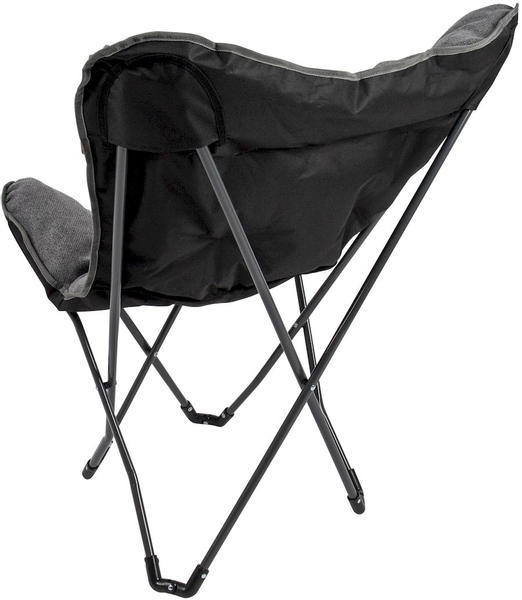 Bo-Camp Urban Outdoor Grainger vlinderstoel - grijs / achterkant