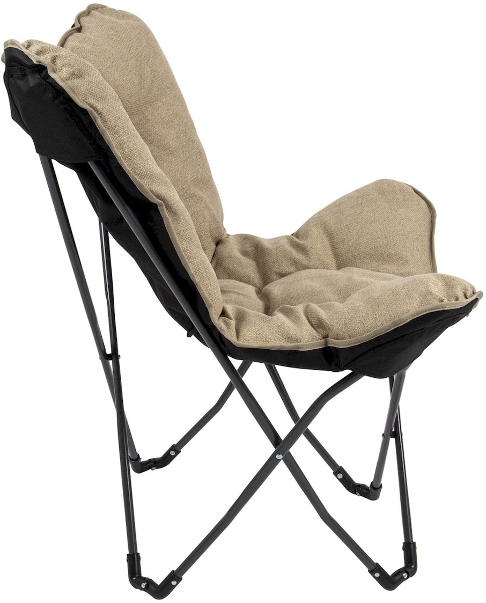 Bo-Camp Urban Outdoor Grainger vlinderstoel - beige / zijkant