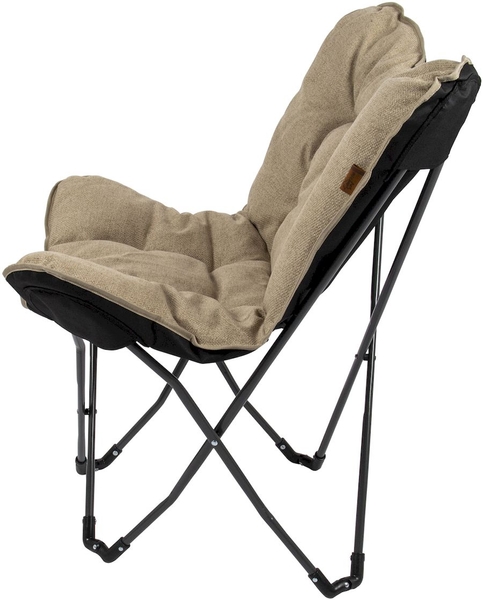 Bo-Camp Urban Outdoor Grainger vlinderstoel - beige / zijkant