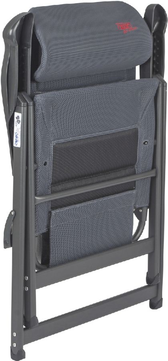 Crespo Air-Deluxe Compact AP-235 standenstoel grijs  ingeklapt vooraanzicht