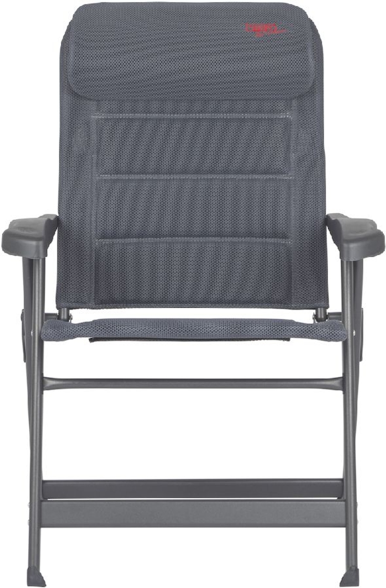 Crespo Air-Deluxe Compact AP-235 standenstoel grijs vooraanzicht ligpositie