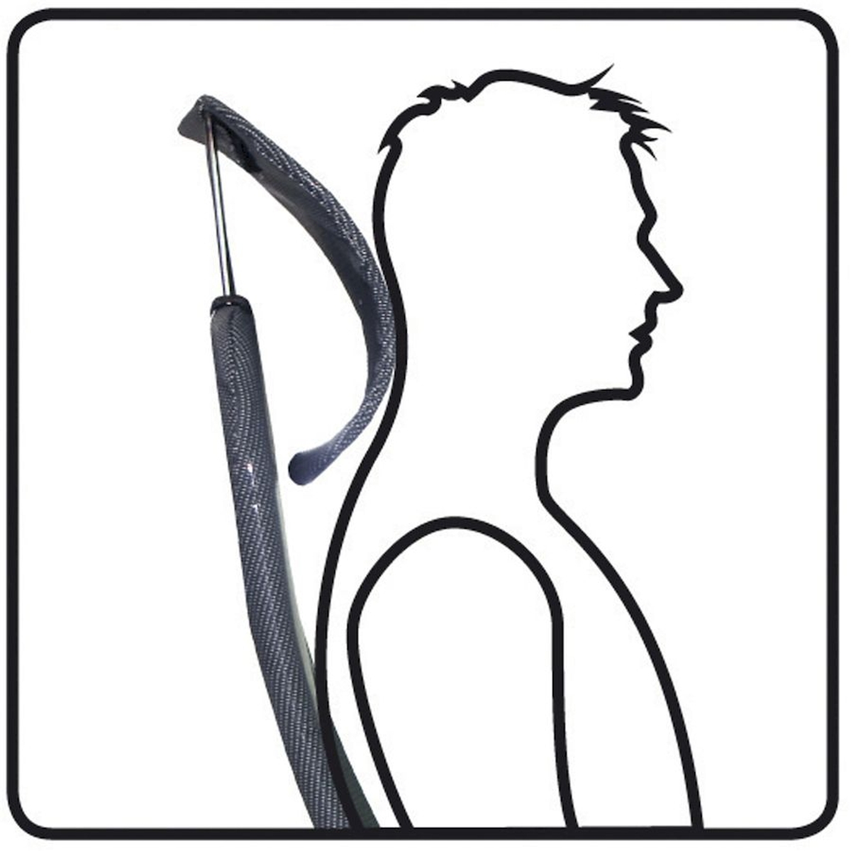 Crespo Compact Air-Deluxe AP-240 standenstoel - Grijs  houding zittend