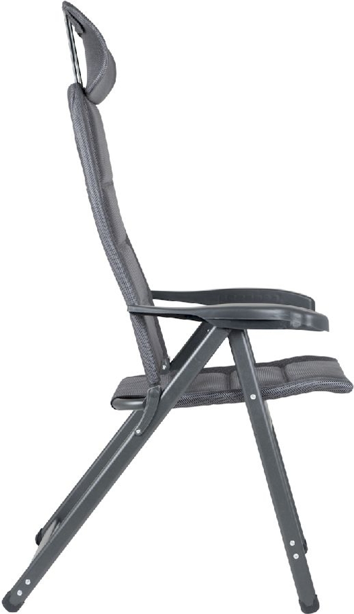 Crespo Compact Air-Deluxe AP-240 standenstoel - Grijs zijaanzicht