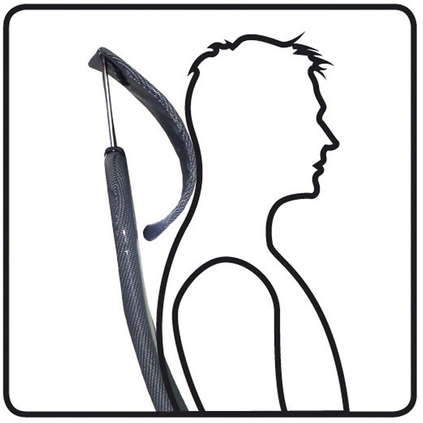 Crespo Compact Air-Deluxe AP-240 standenstoel - Grijs  houding zittend