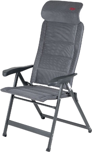 Crespo Compact Air-Deluxe AP-240 standenstoel - Grijs schuin vooraanzicht 