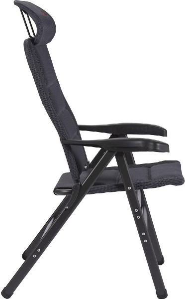 Crespo Compact Air-Deluxe AP-238 XL standenstoel - Grijs zijaanzicht