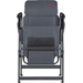 Crespo Compact Air-Deluxe AP-237 standenstoel Grijs ingeklapt met hoofdsteun uitgeklapt