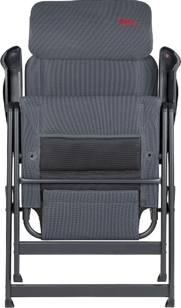 Crespo Compact Air-Deluxe AP-237 standenstoel Grijs ingeklapt met hoofdsteun uitgeklapt