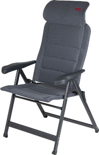Crespo Compact Air-Deluxe AP-237 standenstoel Grijs schuin zijaanzicht rechts