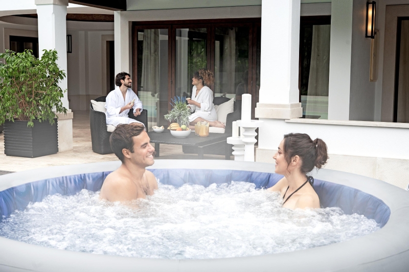 Lay-Z Spa Santorini EnergySense HydroJet opblaasbare spa - 7 persoons