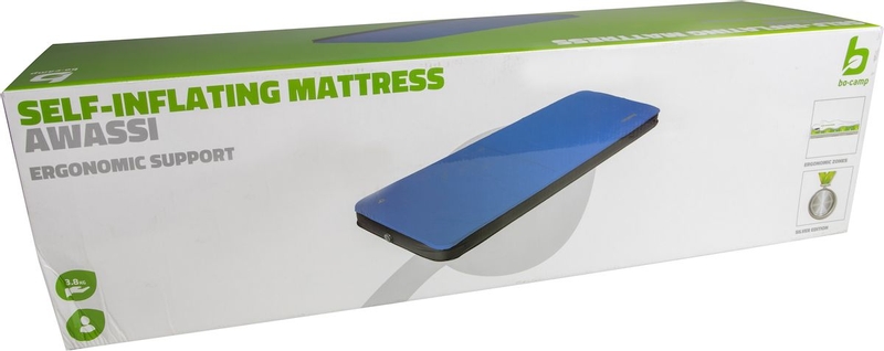 Bo-Camp Dorset Awassi zelfopblazende slaapmat - Silver verpakking