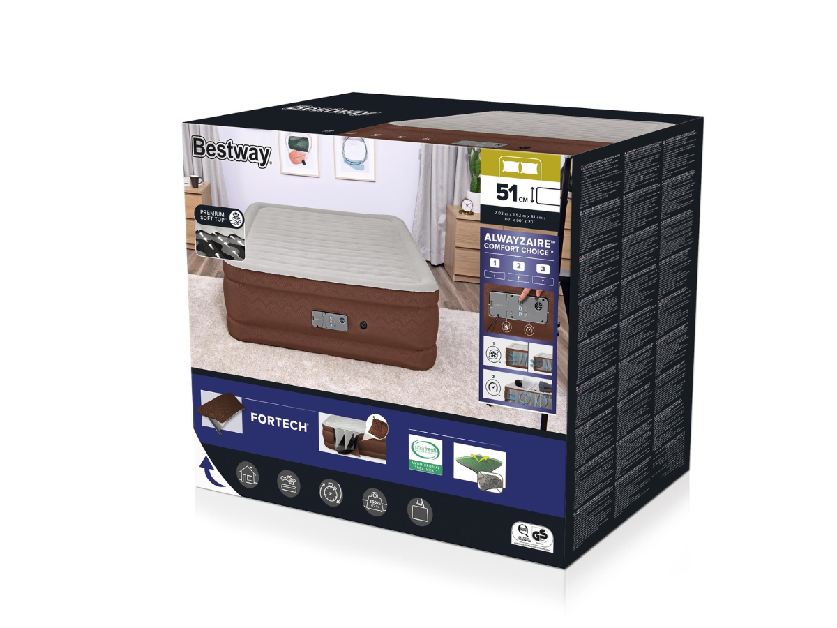 Bestway AlwayzAire Tough Guard luchtbed - Queensize (152 cm)