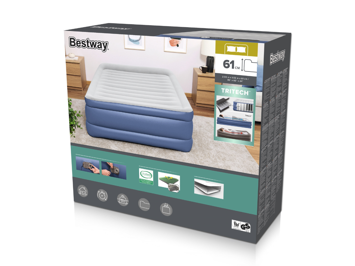 Bestway Tritech Premium Hoog luchtbed - Queensize (152 cm)