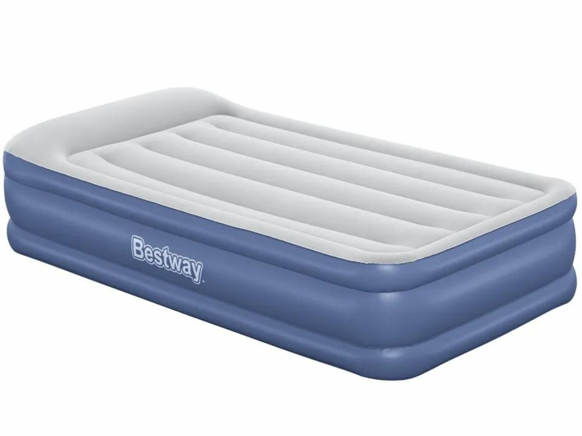 Bestway Tritech hoog luchtbed - 1-persoons (97 cm) - Met ingebouwde elektrische pomp