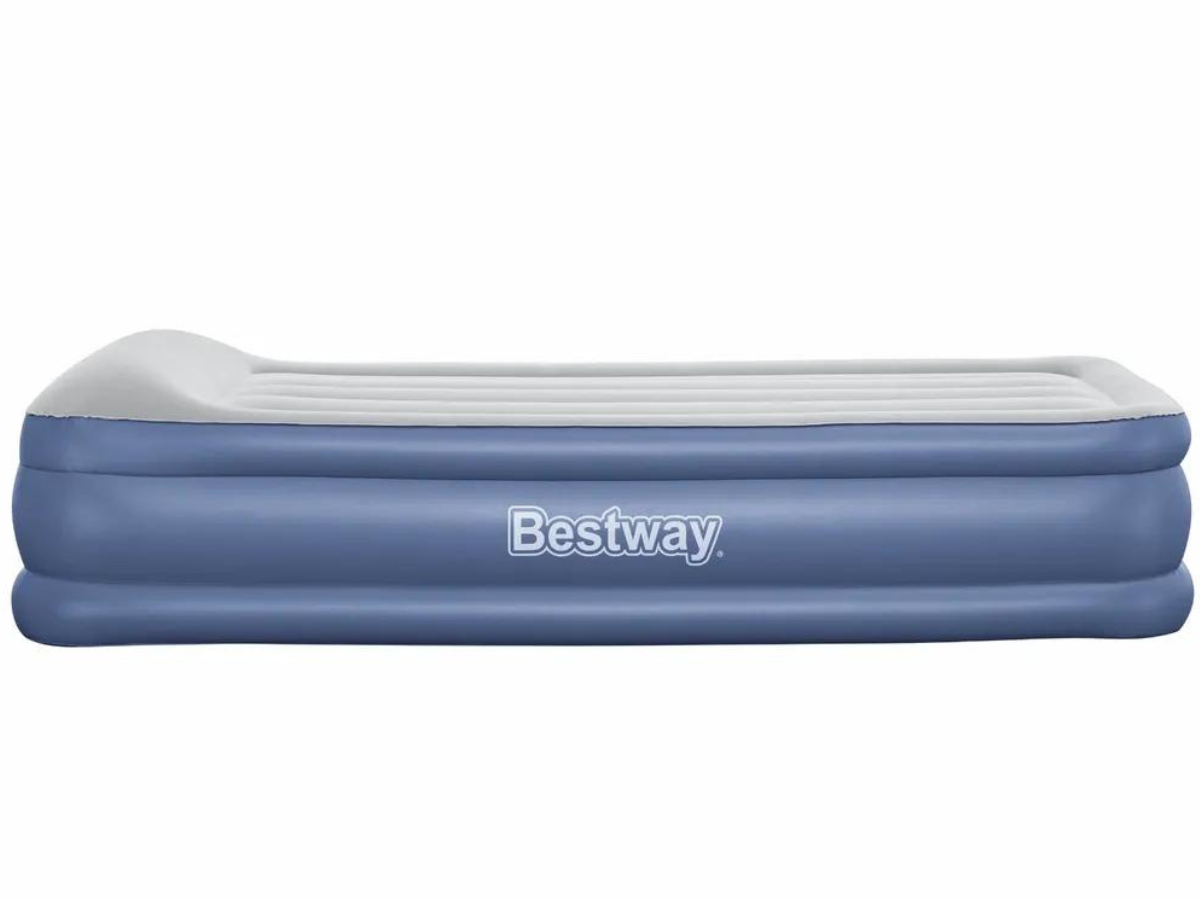 Bestway Tritech hoog luchtbed - 1-persoons (97 cm) - Met ingebouwde elektrische pomp