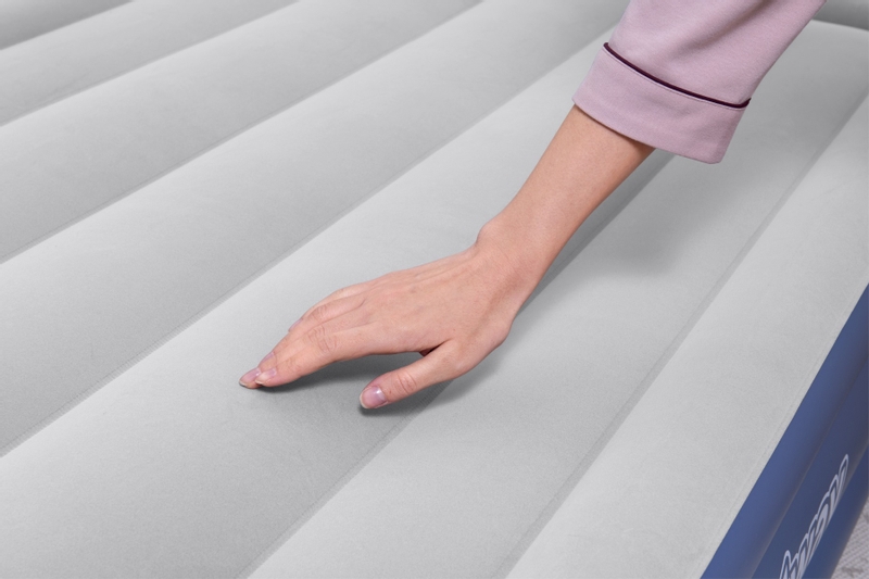 Bestway Tritech hoog luchtbed - 1-persoons (97 cm) - Met ingebouwde elektrische pomp toplaag