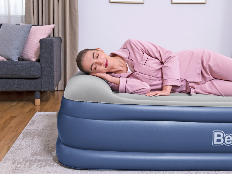 Bestway Tritech hoog luchtbed - 1-persoons (97 cm) - Met ingebouwde elektrische pomp