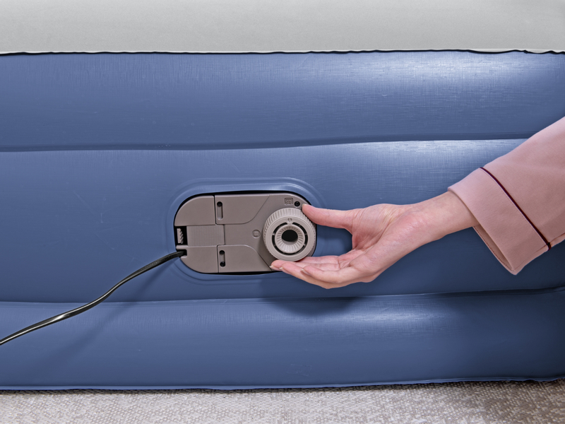 Bestway Tritech hoog luchtbed - 1-persoons (97 cm) - Met ingebouwde elektrische pomp