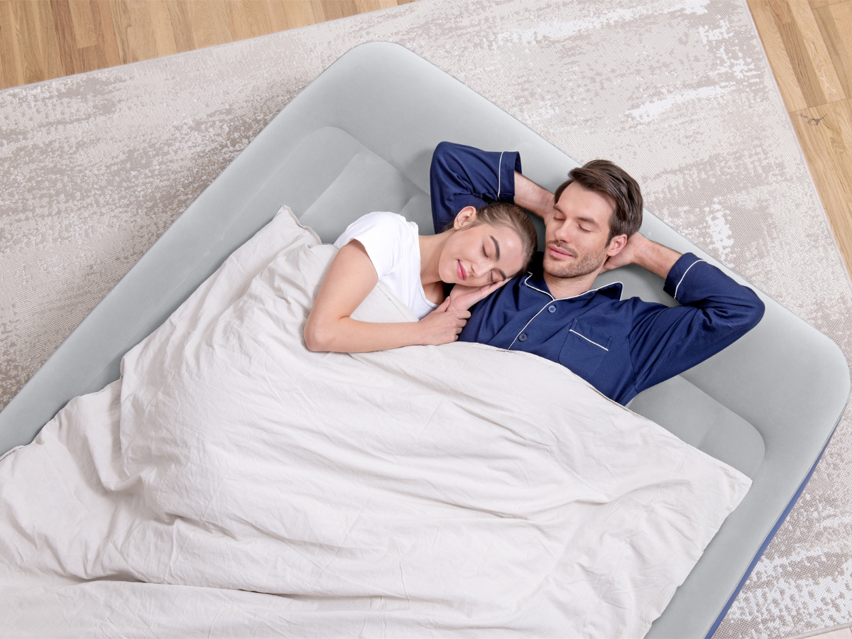 Bestway Tritech hoog luchtbed - Queensize (152 cm) - Met ingebouwde elektrische pomp