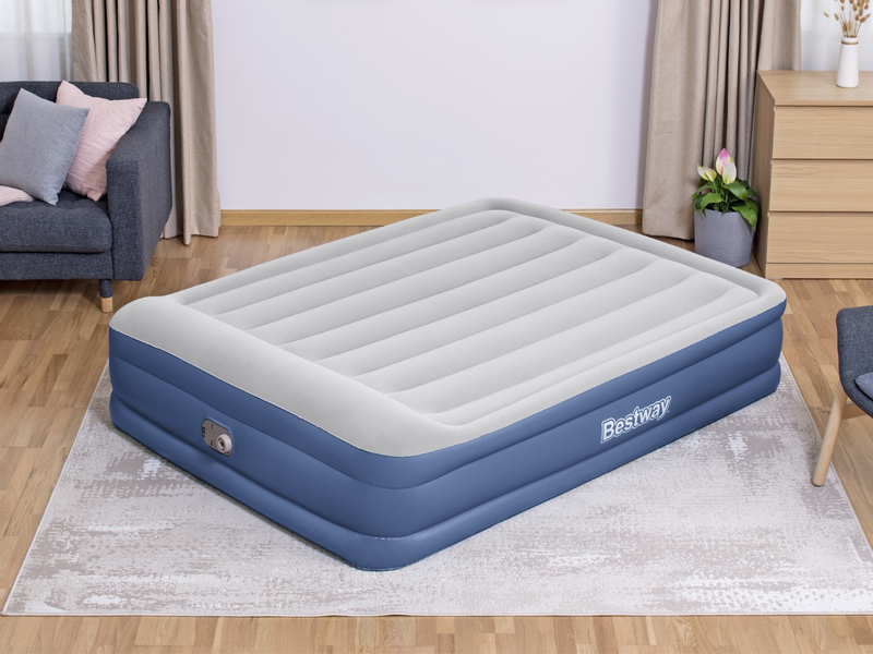 Bestway Tritech hoog luchtbed - Queensize (152 cm) - Met ingebouwde elektrische pomp