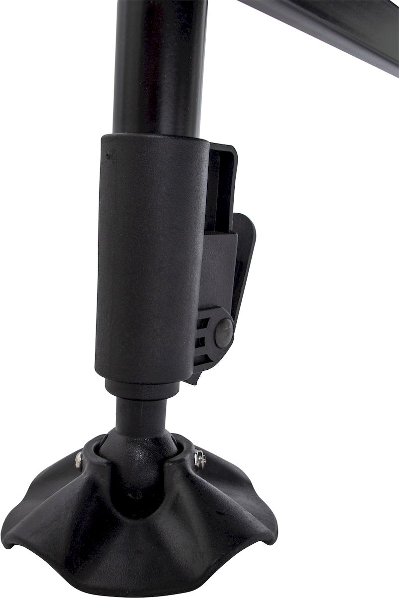 Bo-Camp Sturgeon opvouwbaar visbed - Zwart/Groen / verstelbare poot