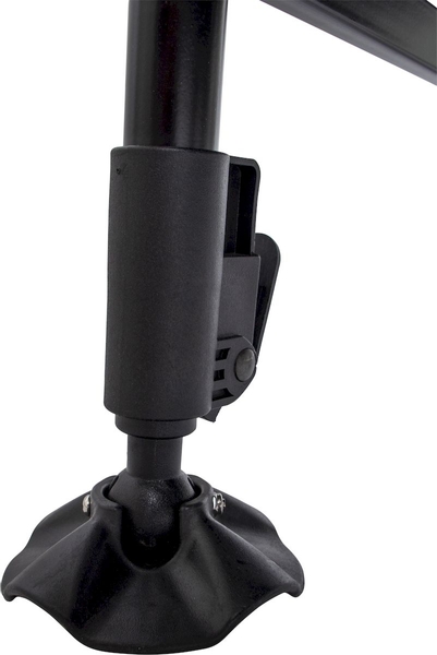 Bo-Camp Sturgeon opvouwbaar visbed - Zwart/Groen / verstelbare poot