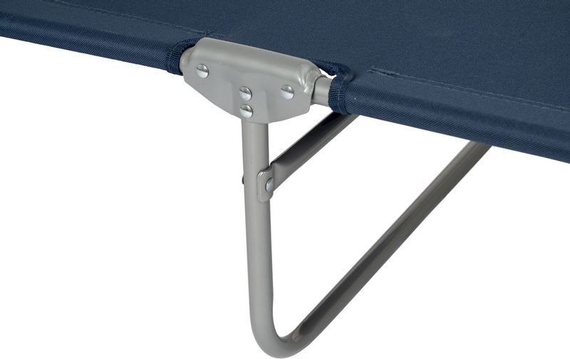 Bo-Camp Vouwbed - Blauw / materiaal / poten