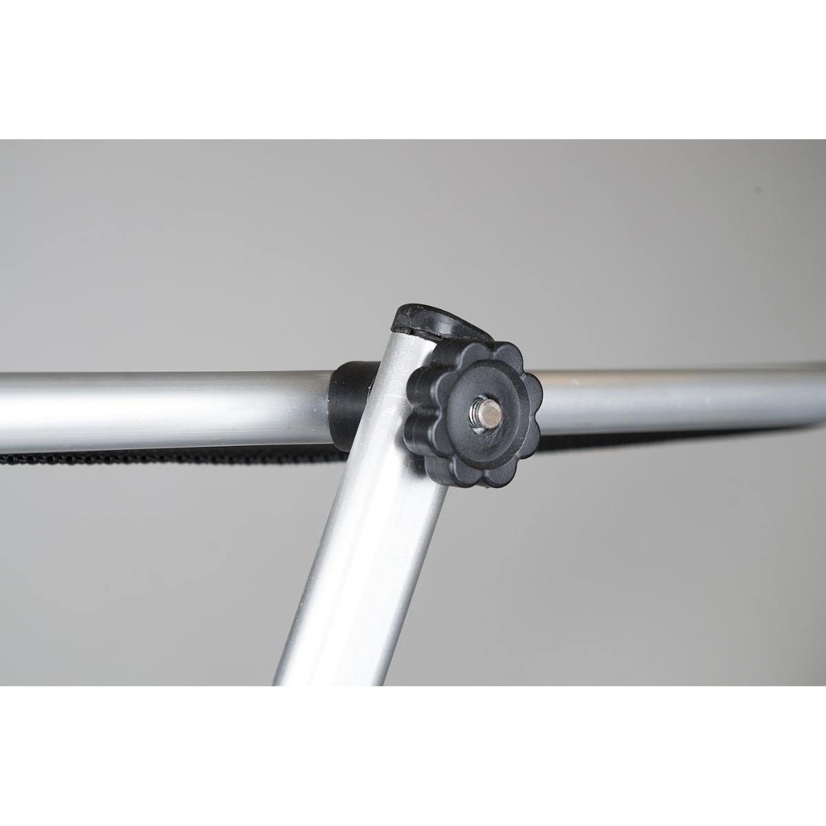 Bo Camp Red Mountain Ligbed met zonnescherm - zwart / draaiknop