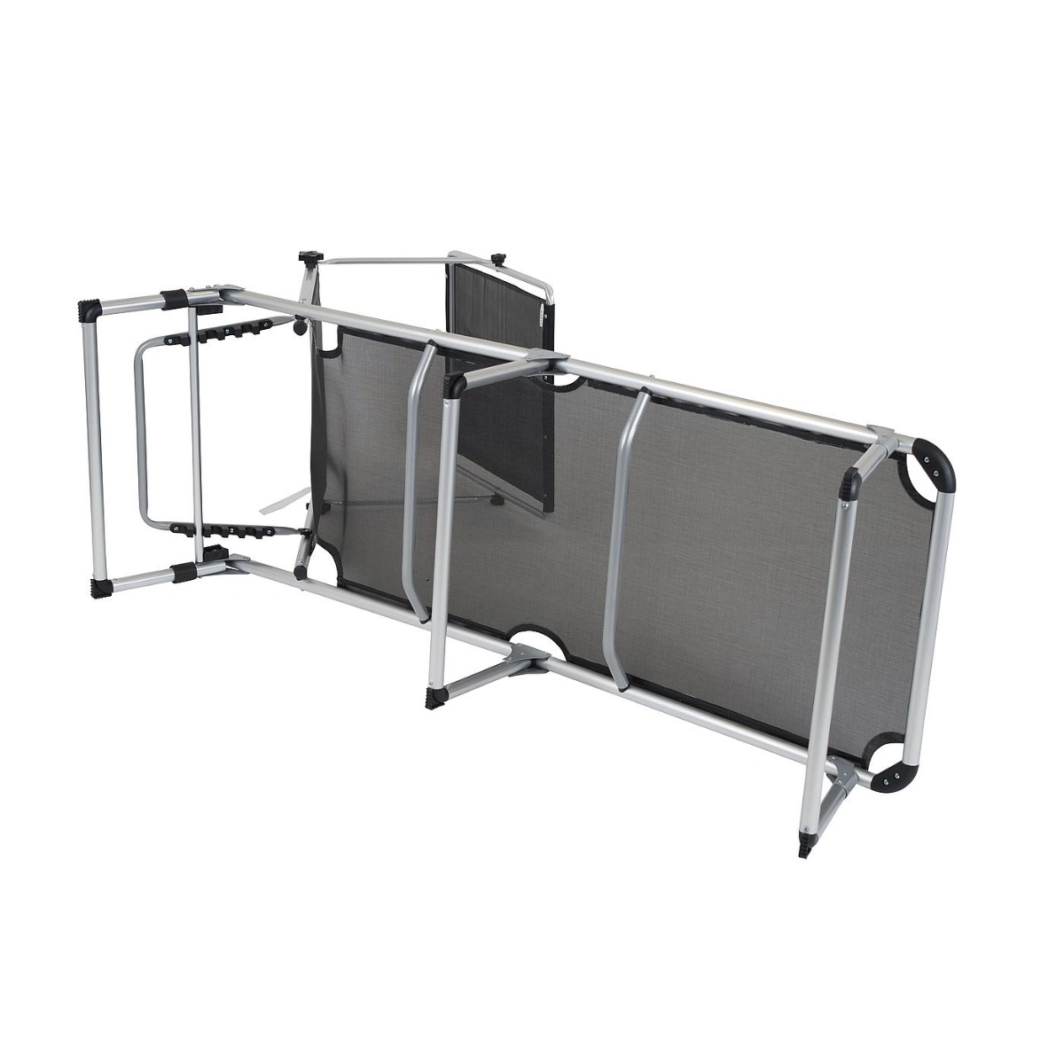 Bo Camp Red Mountain Ligbed met zonnescherm - zwart / onderkant