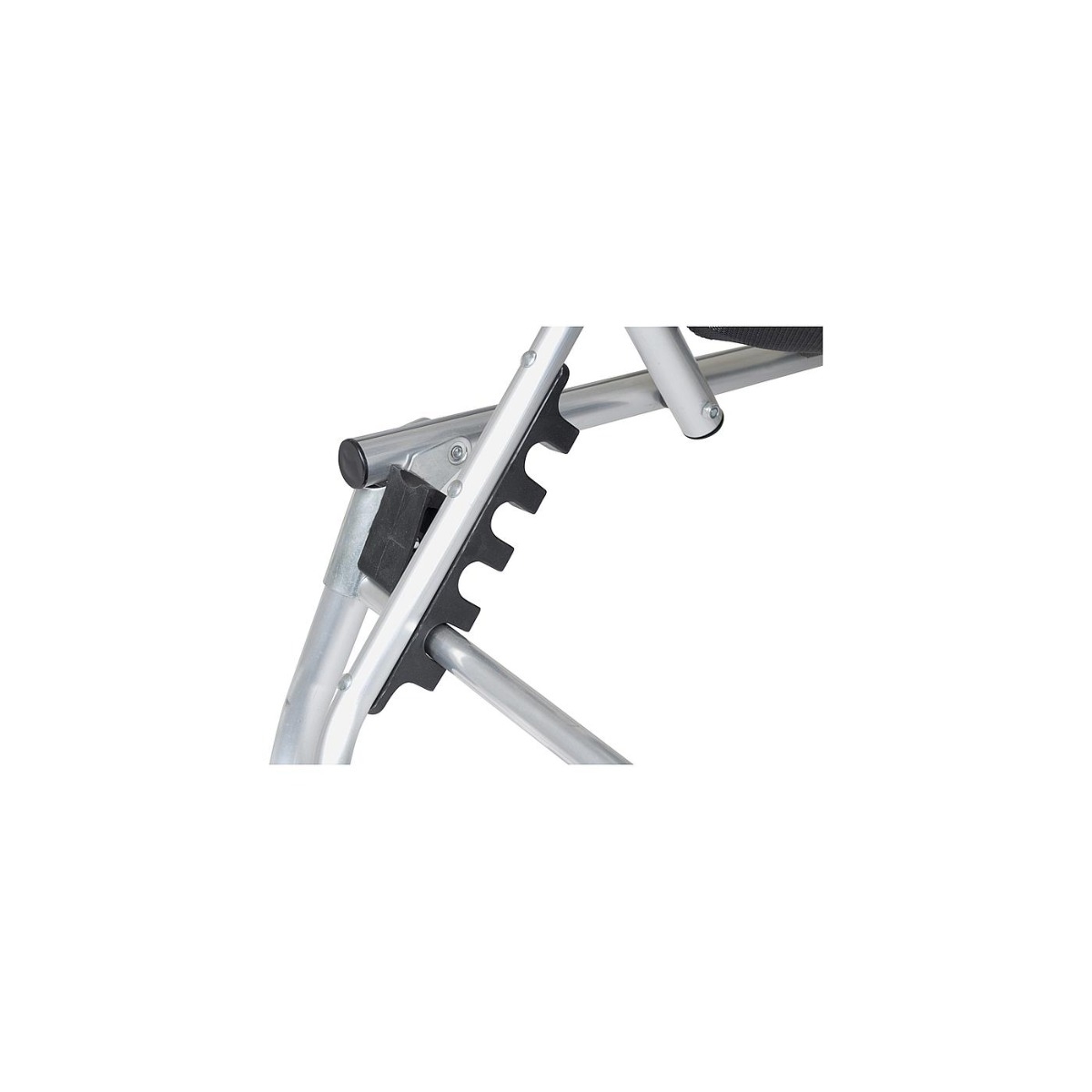 Bo Camp Red Mountain Ligbed met zonnescherm - zwart / verstelbaar / 5 standen